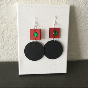 Handmade drop earrings.